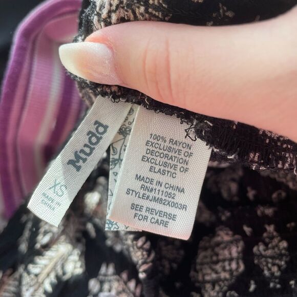 flare pattern pants - Picture 2 of 3